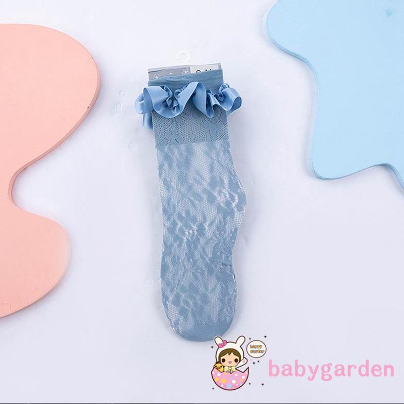 Vớ Ren Thoáng Khí Cao Màu Sắc Dành Cho Bé Gái 0-10 Tuổi