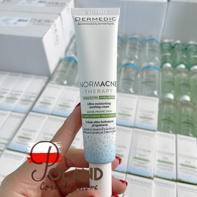 Kem dưỡng ẩm dành cho da mụn Normacne Therapy, kem dưỡng ẩm chuyên sâu, ngăn ngừa và giảm mụn 40ml