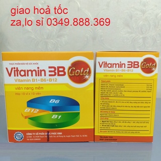 Viên nang Vitamin 3B Gold PV - Giúp bổ sung vitamin nhóm B hiệu quả