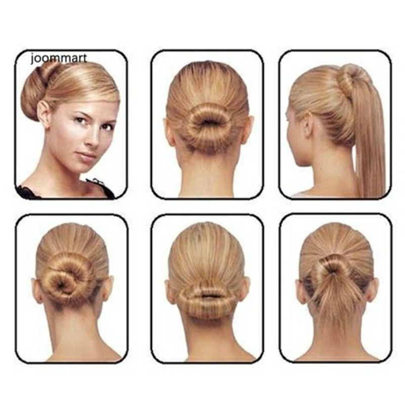 Combo 2 cái búi tóc củ tỏi màu đen