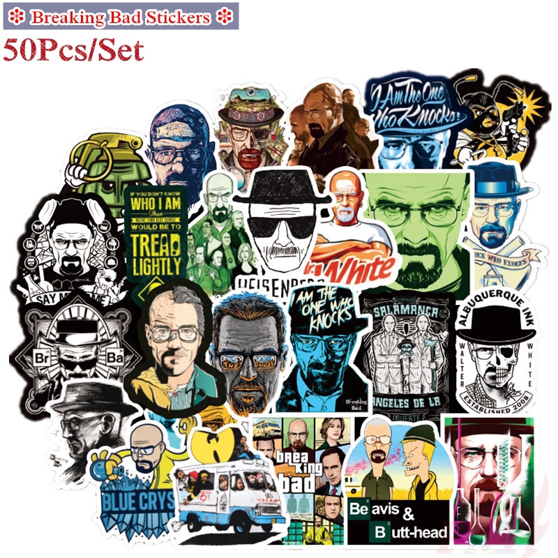 ❉ Breaking Bad - Series 03 Giấy và decal dán tường ❉ 50Pcs/Set AMC TV Show Mixed Laptop Skateboard Doodle Stickers