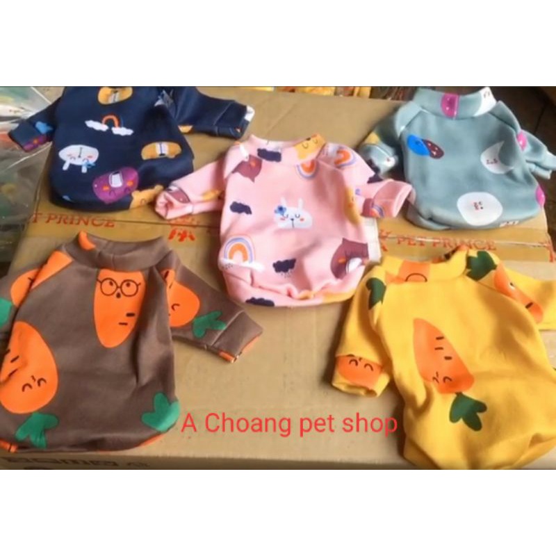 [Mã PET50K giảm Giảm 10% - Tối đa 50K đơn từ 250K] (Mới)Áo ấm chó mèo xinh màu sắc nét tươi sáng mềm mại