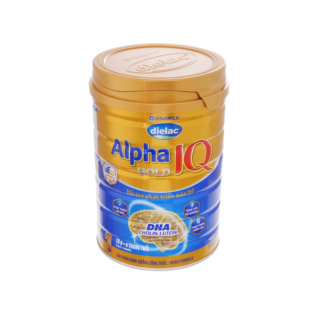 Sữa Bột Dielac Alpha Gold IQ (1,2,3,4) 900g -  Bao Đổi Trả, Hàng chính hãng
