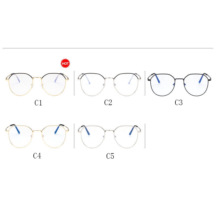 Mắt kính thiết kế gọng kim loại chống ánh sáng xanh cao cấp theo kiểu retro dành cho cả nam và nữ