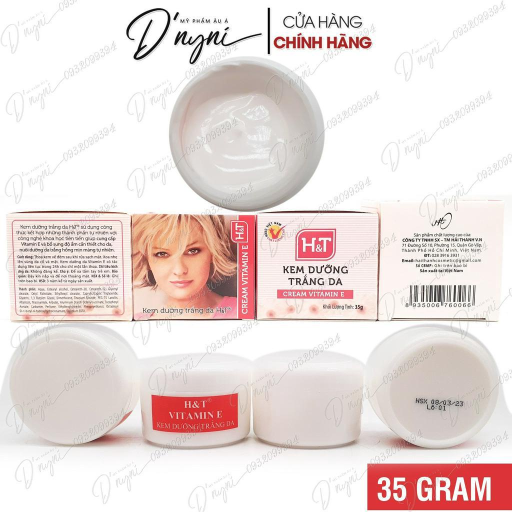 Kem Dưỡng Trắng Da Cream Vitamin E H&T HT 35 Gram Việt Nam