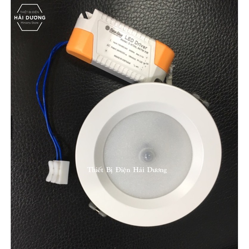 Combo Bộ 6 Đèn Led Downlight Âm Trần Cảm Biến 7w Rạng Đông