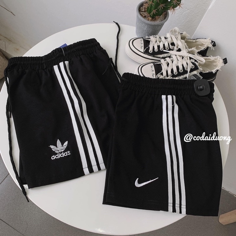 Quần cộc 3 sọc thể thao das - chất umi | BigBuy360 - bigbuy360.vn