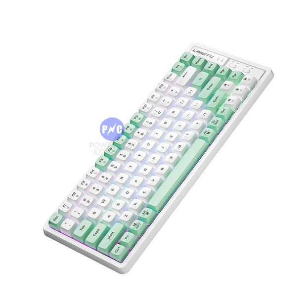 Bàn Phím Cơ HOTSWAP Langtu GK85, 85 Phím, Led Rain Bow, Custom Golden Switch. Bản Không Dây 3 Chế Độ & Type C