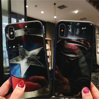 Ốp Lưng Mặt Kính Cho IPhone X/XS - Phong Cách Avenger