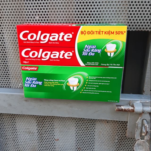 (giá tốt) Lô 2 Colgate Maxfresh bạc hà (175g x 2 cây)Kem đánh răng