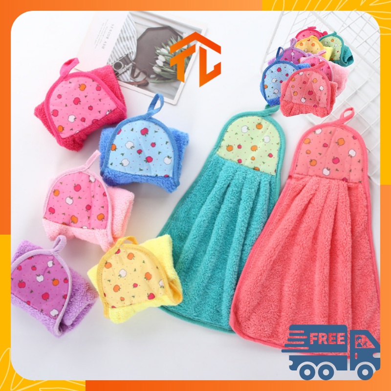 KHĂN LAU TAY NHÀ BẾP CÓ MÓC TREO-SIÊU THẤM NƯỚC