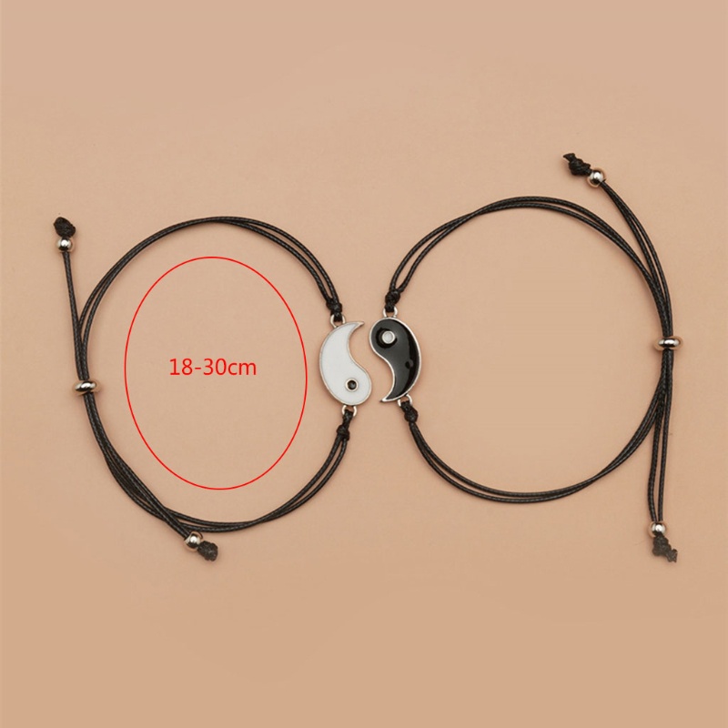 Flgo Vòng Tay Âm Dương 2 Lớp Có Thể Điều Chỉnh Cho Bạn Trai Bạn Gái