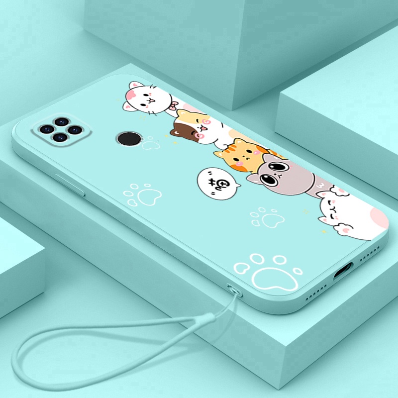 Ốp lưng redmi 9c redmi 10a Ốp Điện Thoại Silicon Mềm Bảo Vệ Cho redmi 9c redmi 10a xiaomi redmi 9c DZMM01 viền vuông cute