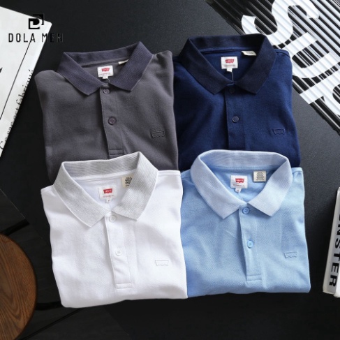 Áo thun Polo LEVIS Nam trơn logo - 4 màu