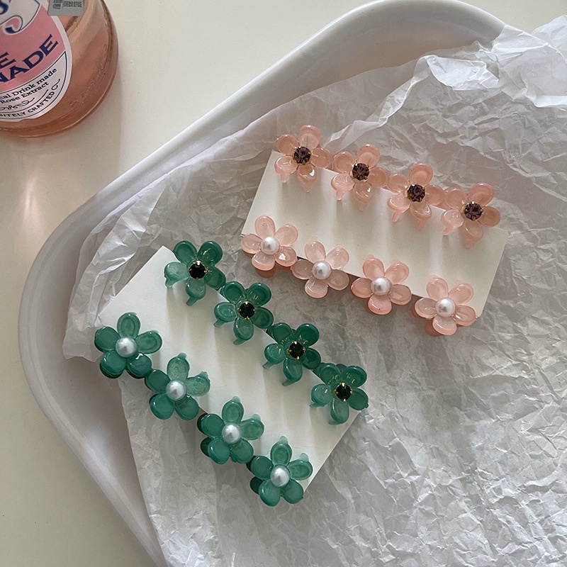 Kẹp Càng Cua Mini Hoa Anh Đào Tết Tóc Cực Xinh Phong Cách Hàn Quốc