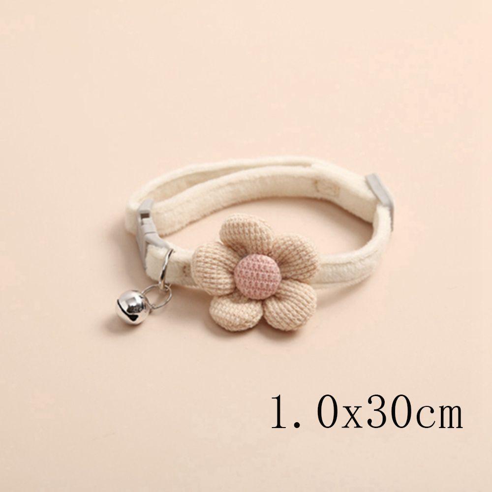 Vòng Cổ Gắn Chuông Nhỏ Hình Bông Hoa Xinh Xắn Cho Thú Cưng