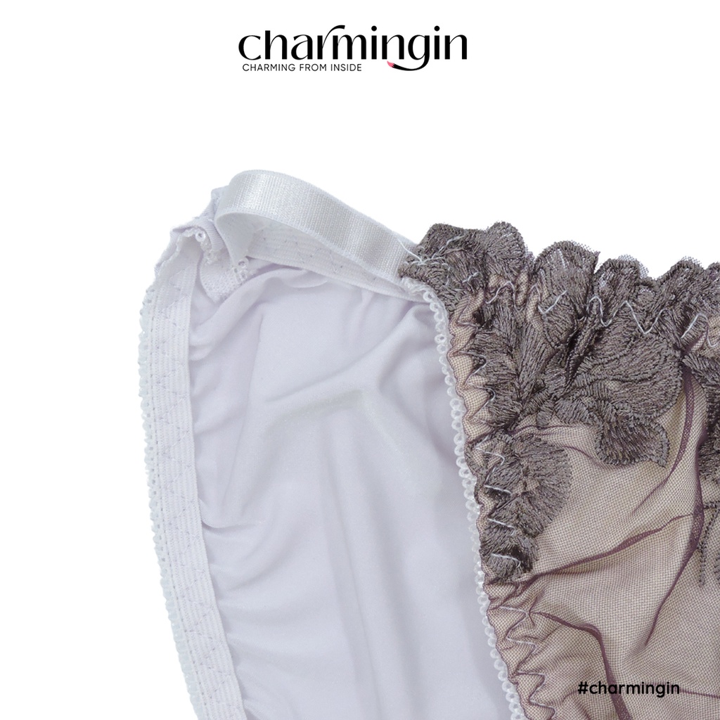 Quần lót mềm mịn ren hoa với dây hông cùng voan nơ đa phong cách size M, L - QLMF0046