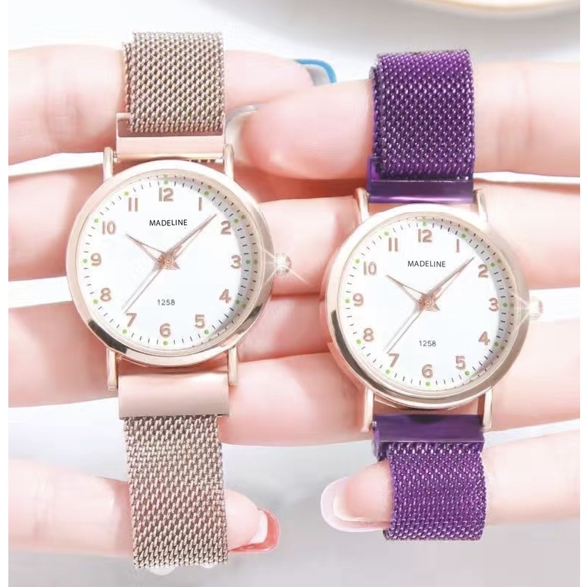 Đồng hồ thời trang nữ Madeline M77 dây nam châm mặt số dể xem giờ dạ quang tuyệt đẹp | BigBuy360 - bigbuy360.vn