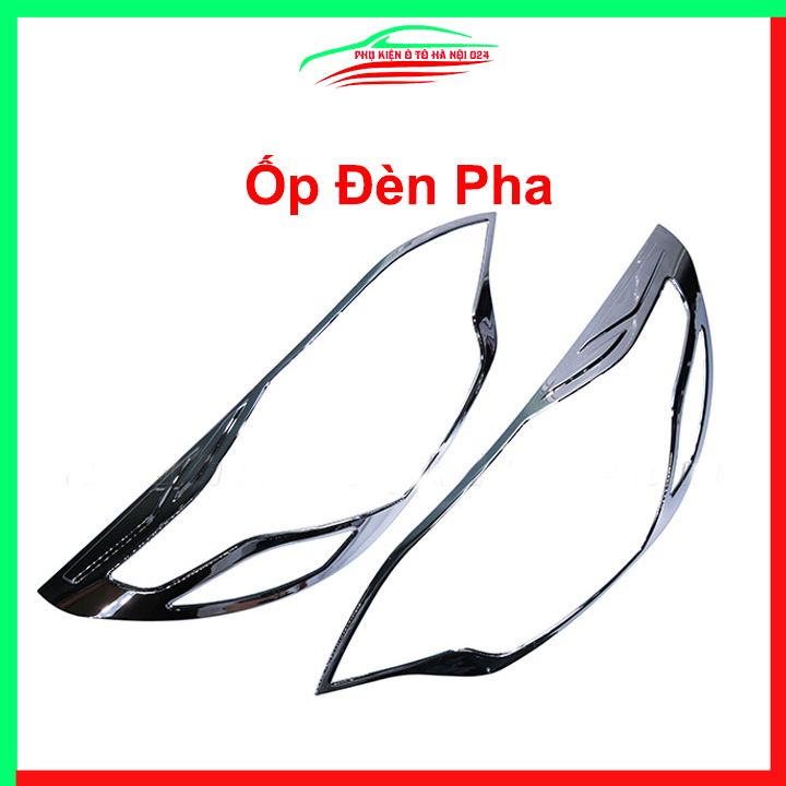 Ốp viền đèn pha hậu mạ crom Kia Rio 2018-2020 chống trầy trang trí bảo vệ xe