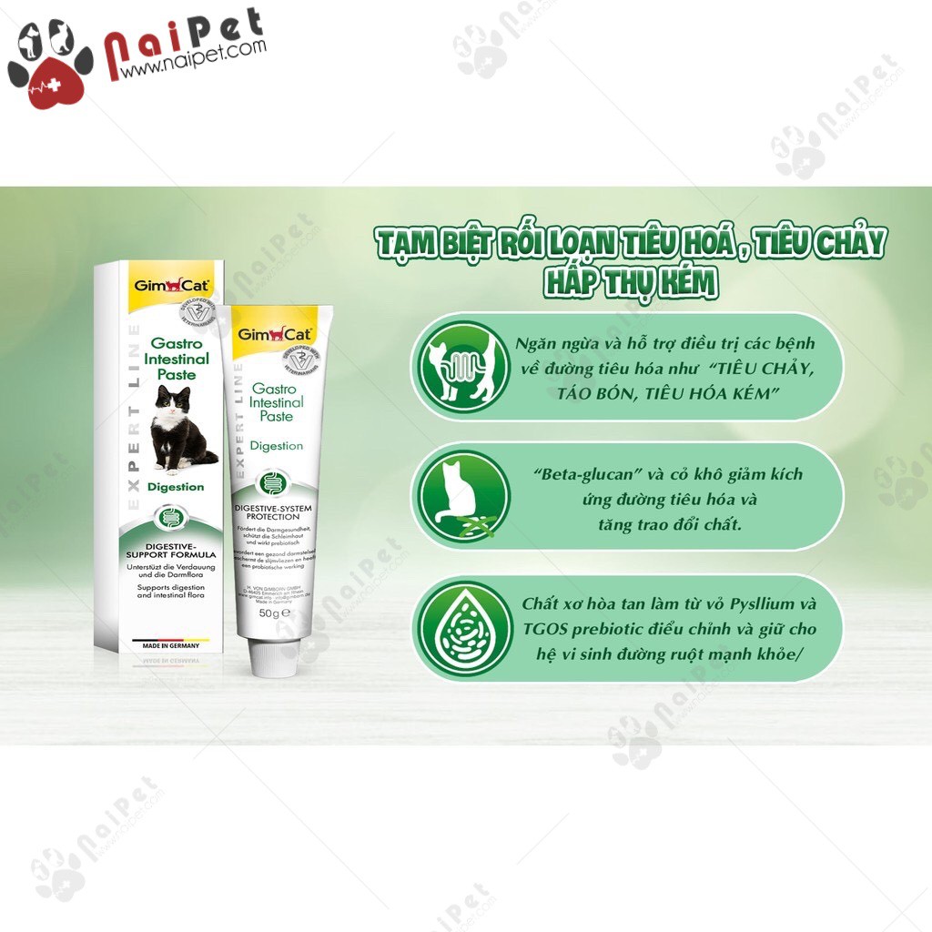 Gel Dinh Dưỡng Ngừa Búi Lông Tăng Miễn Dịch Tốt Tiêu Hoá Cho Mèo Gim Cat 50g