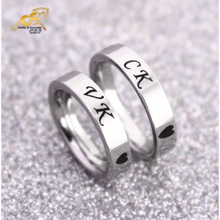 [CSJ] NHẪN CẶP ĐÔI INOX VK CK VỢ CHÔNG ĐẸP GIÁ RẺ
