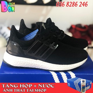 Giày Sneaker Ultra Boost Đen Size Nam Nữ Tặng Kèm