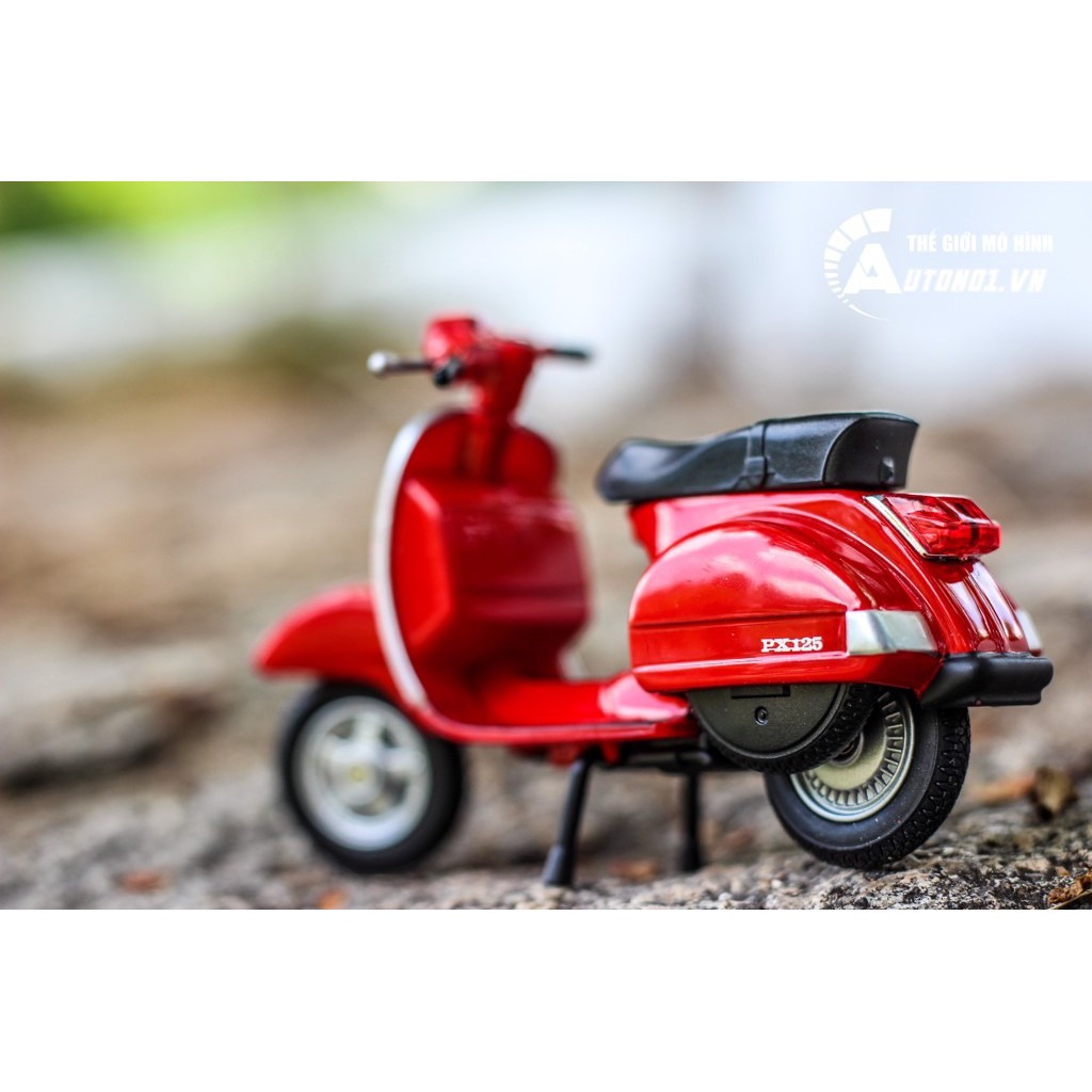 MÔ HÌNH XE VESPA PX 2016 RED 1:18 WELLY 7171B