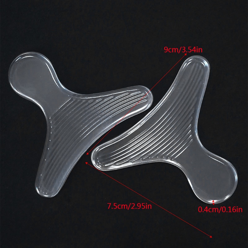 Miếng lót giày cao gót bằng gel silica trong suốt vô hình