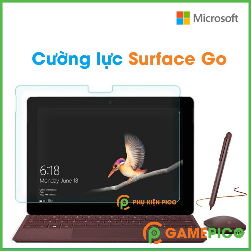 Cường lực Surface Go - Kính cường lực Microsoft Surface Go trong suốt độ cứng 9H full màn hình