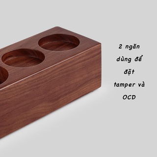 MHW-3BOMBER Đế Đặt Tamper Gỗ Óc Chó (Walnut) Cao Cấp