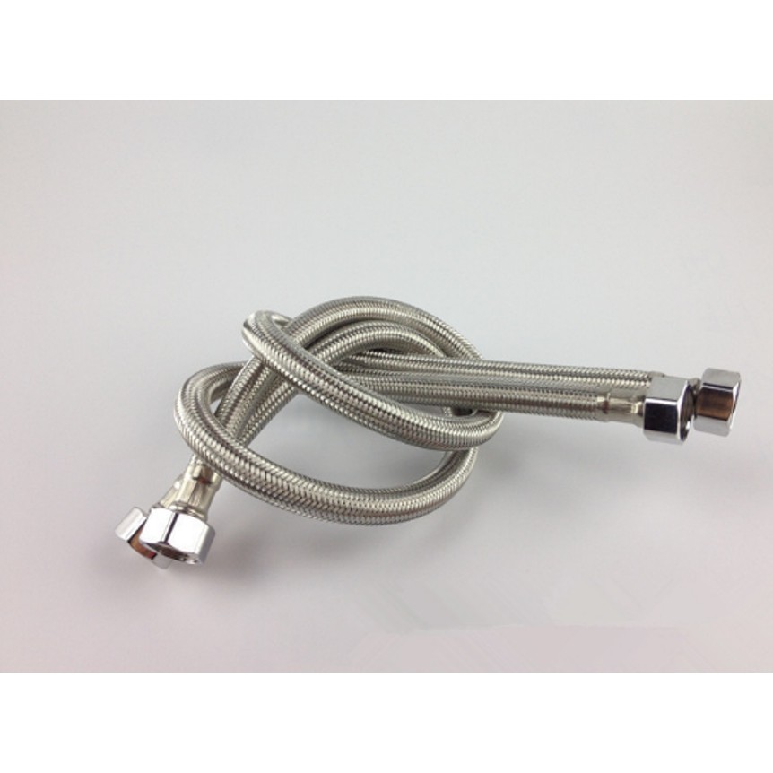 Dây cấp inox 2 đầu ống dùng cho bình nóng lạnh, vòi 2 lỗ - giá 1 dây cấp
