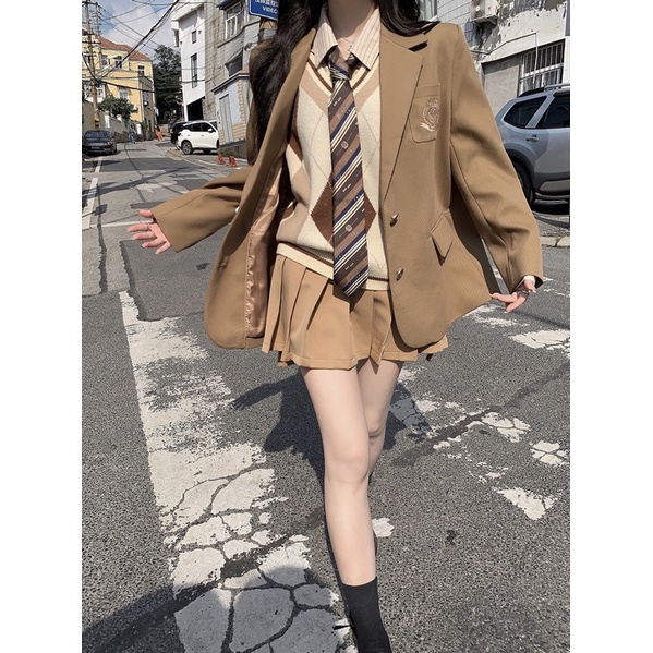 TKLIHN Set VEST Ulzzang HỌC SINH SINH VIÊN phong cách Hàn Quốc 2022
