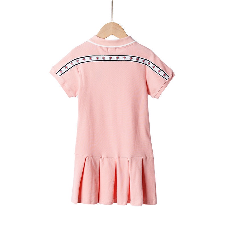 Đầm Thể Thao Polo Tay Ngắn Năng Động Thời Trang Cho Bé Gái