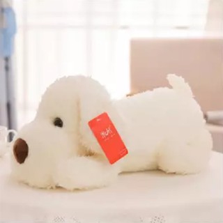 Thú bông Chó trắng nằm