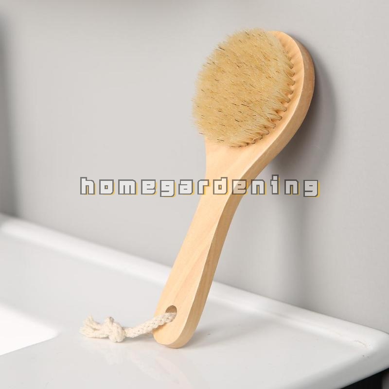 Bàn Chải Chà Lưng Cán Dài Bằng Gỗ Tự Nhiên Dùng Cho SPA