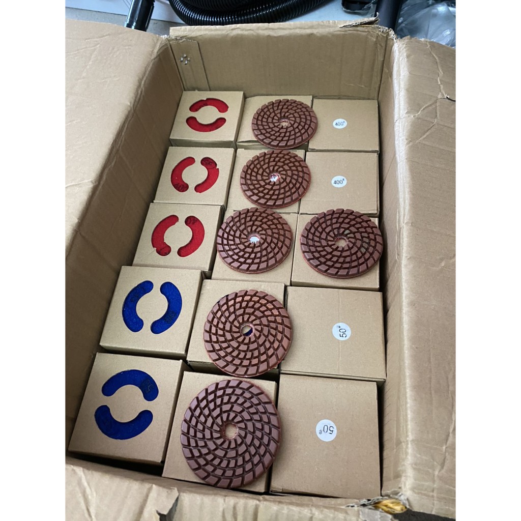 Bộ 6 đĩa su mài sàn, phíp nhựa mài bóng 6.5mm