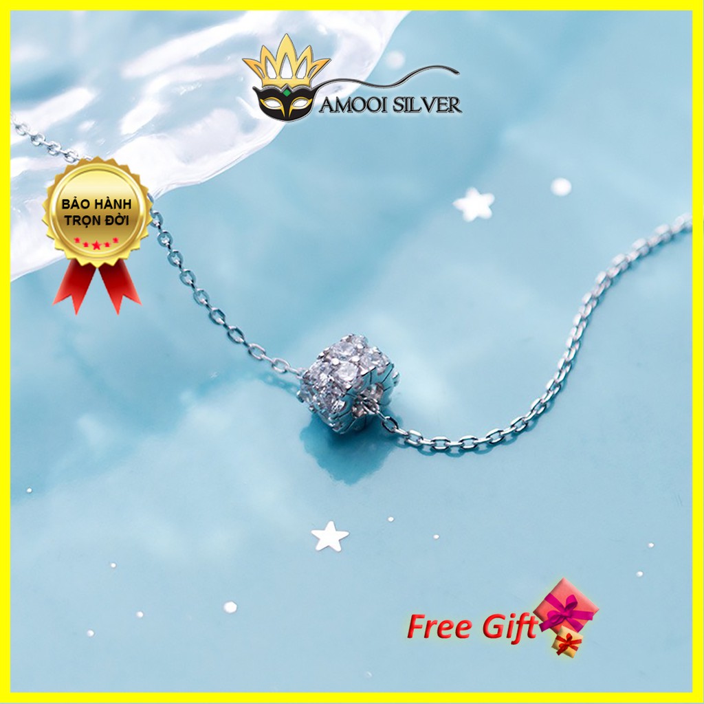 Dây chuyền bạc S925 galaxy trụ - Amooi Silver AD126