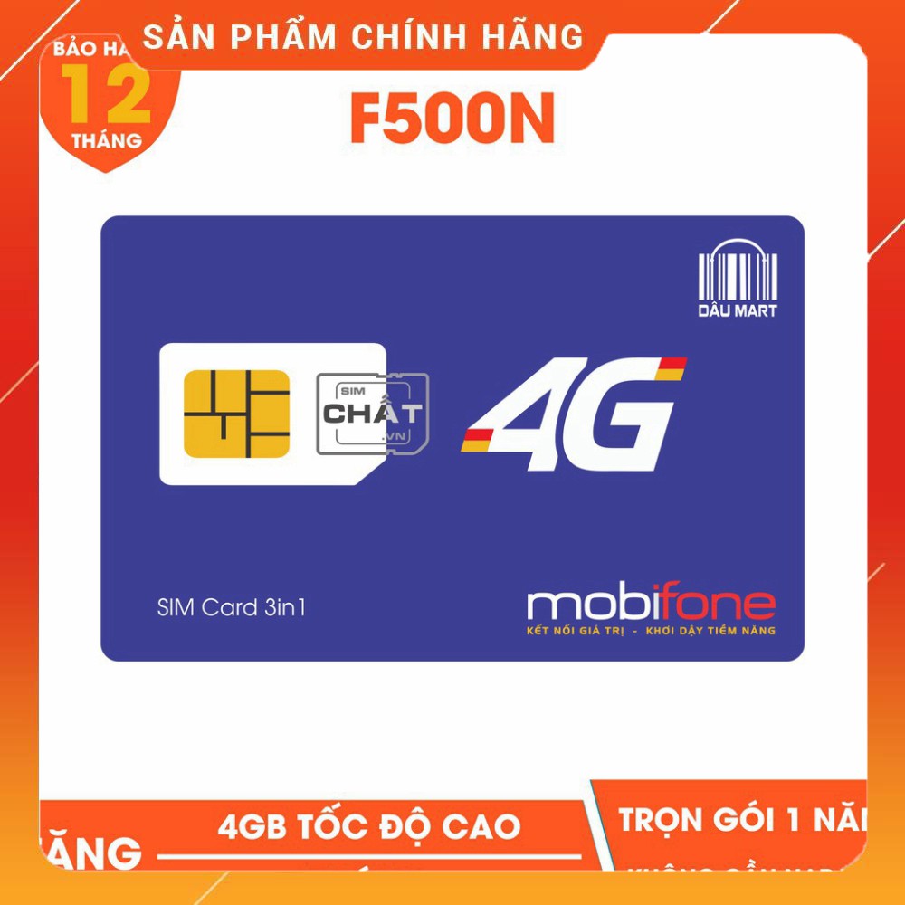 [CAM KẾT ĐỦ 12 THÁNG] [VT_MaiLinh] SIM 4G Mobifone F500N / MDT250A Dùng 4G Trọn Gói 1 Năm Không Cần Nạp