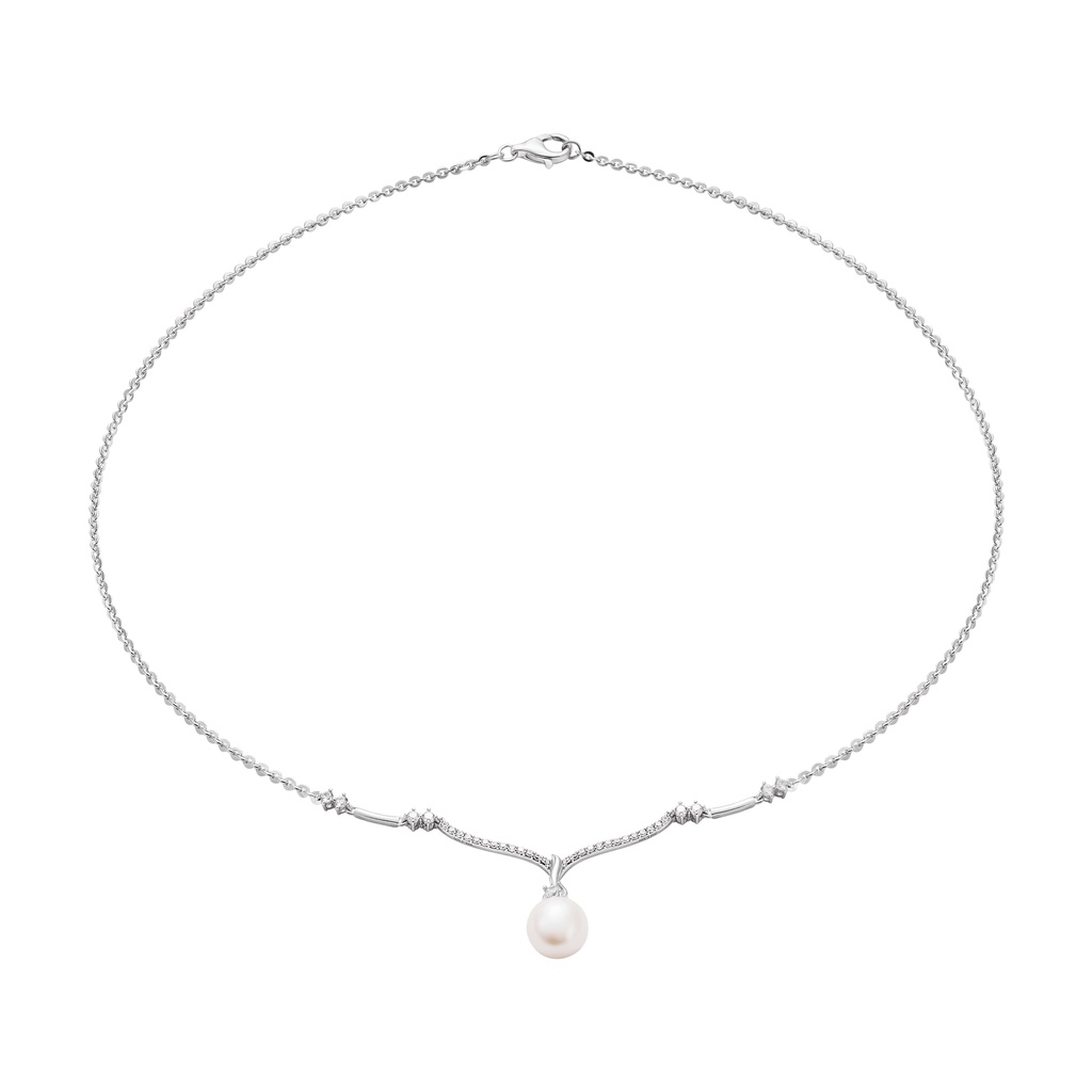 Dây cổ Bạc đính ngọc trai Freshwater PNJSilver PFXMK000004