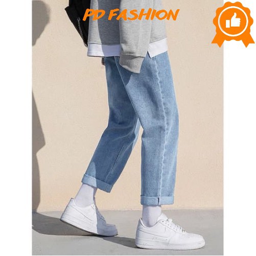 Quần bò baggy nam phong cách hàn quốc hot PD FASHION