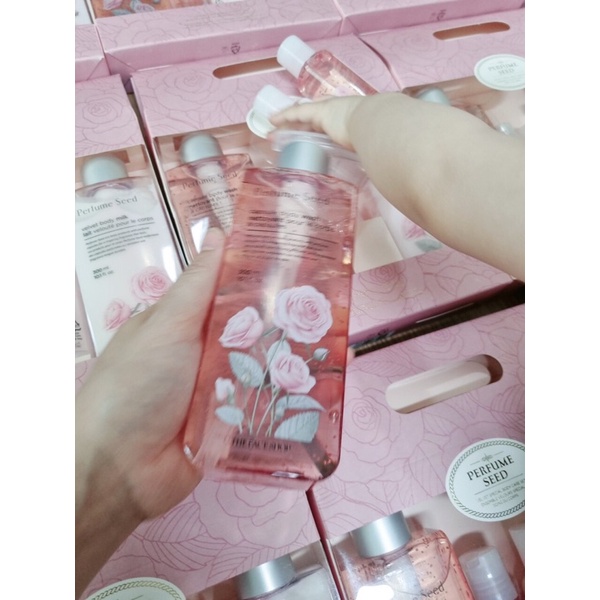 Bộ đôi sữa tắm &amp; dưỡng thể hương nước hoa The Face Shop Perfume Seed (4 món)