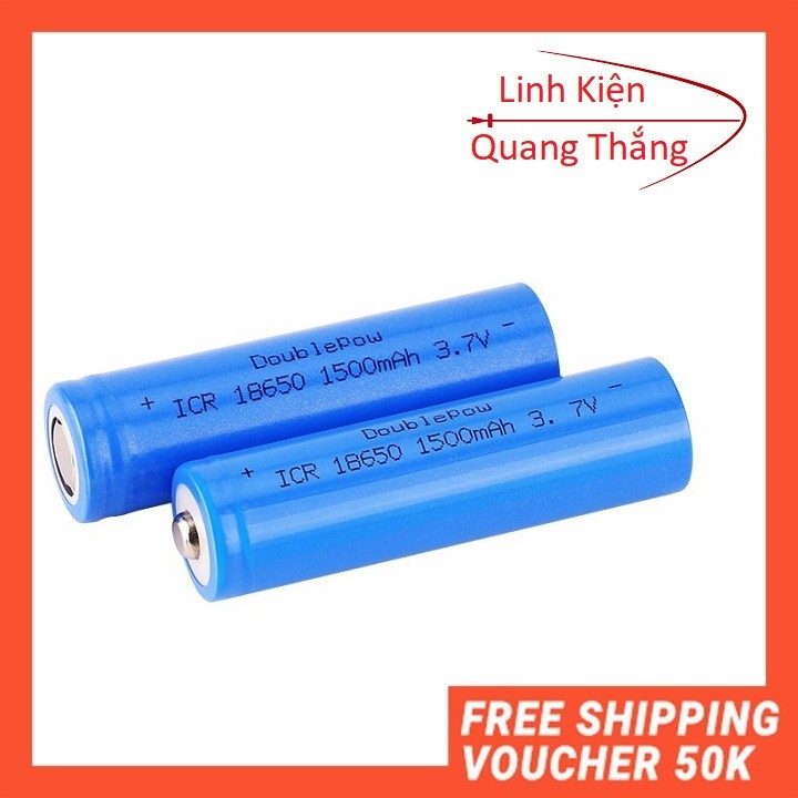 Pin 18650 dung lương 1500mAh dòng xả 10C(loại tốt)