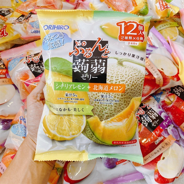 Thạch trái cây Orihiro Nhật Bản, 240g