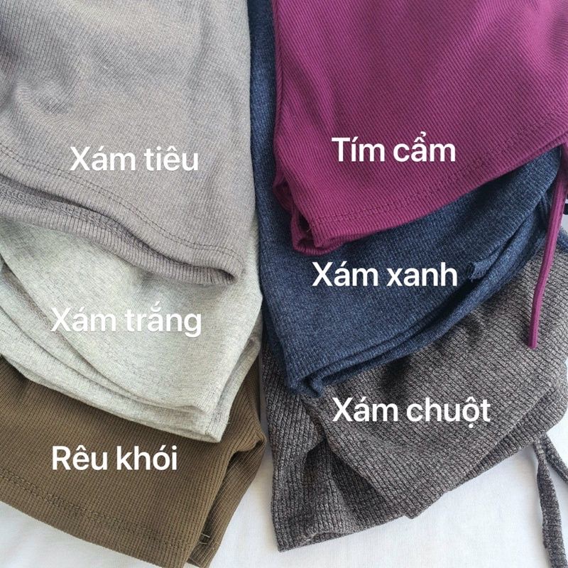 Quần Đùi Dây Rút 2 Bên Chất Thun Gân Co Giản Cực Đẹp Form Nữ