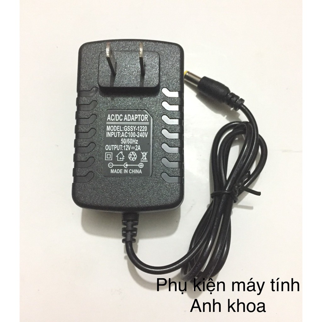 Combo 10 Nguồn 12v 2a chân to / chân nhỏ