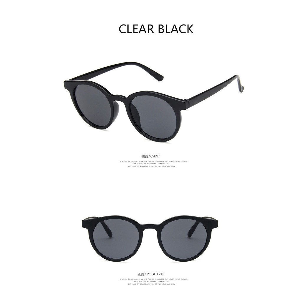 Kính mát gọng tròn phong cách Hàn Quốc cho nam nữ | BigBuy360 - bigbuy360.vn