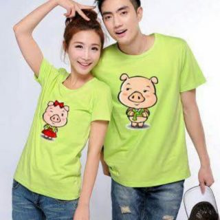 Áo cặp đôi heo ngộ nghĩnh.