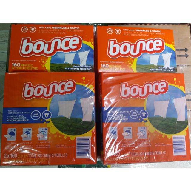 Hộp Giấy Thơm Quần Áo Bounce160 Tờ Của Mỹ