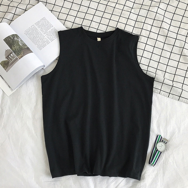 Áo ba lỗ nam Hàn Quốc simple bigsize unisex base top màu sắc đơn giản áo tanktop unisex áo ba lỗ bigsize áo Áo Ba Lỗ Nam