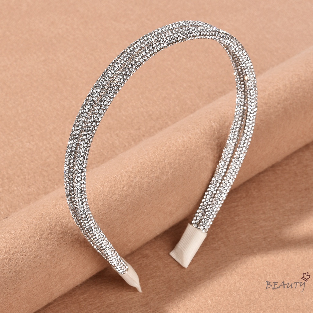 Băng Đô Cài Tóc Đính Đá Ngọc Trai Thời Trang Đơn Giản Cho Nữ